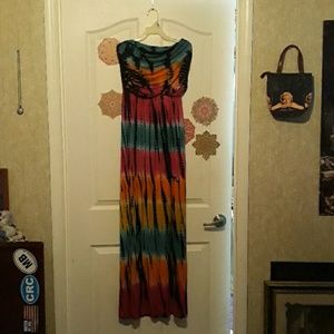 Tye dye long dress